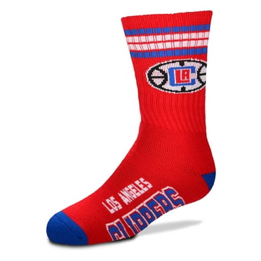 Denver Broncos For Bare Feet 4-Stripe Deuce Team Color Performance Crew Socks Youth Size 13 1-5 
